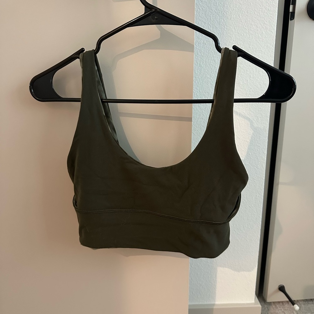 Lululemon Dark Olive Reversible Sport Bra
